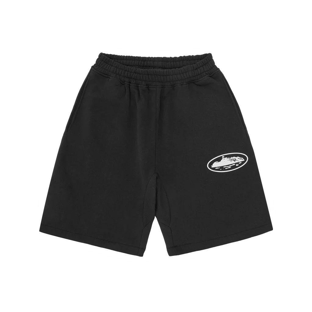 CORTEIZ ISLAND PUFF PRINT SWEATSHORT [BLACK]