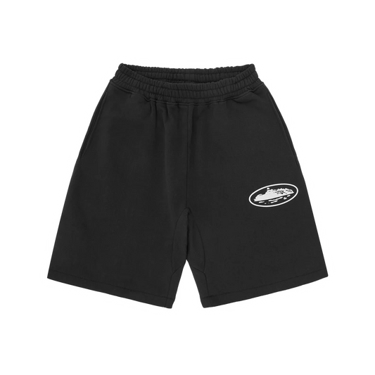 CORTEIZ ISLAND PUFF PRINT SWEATSHORT [BLACK]